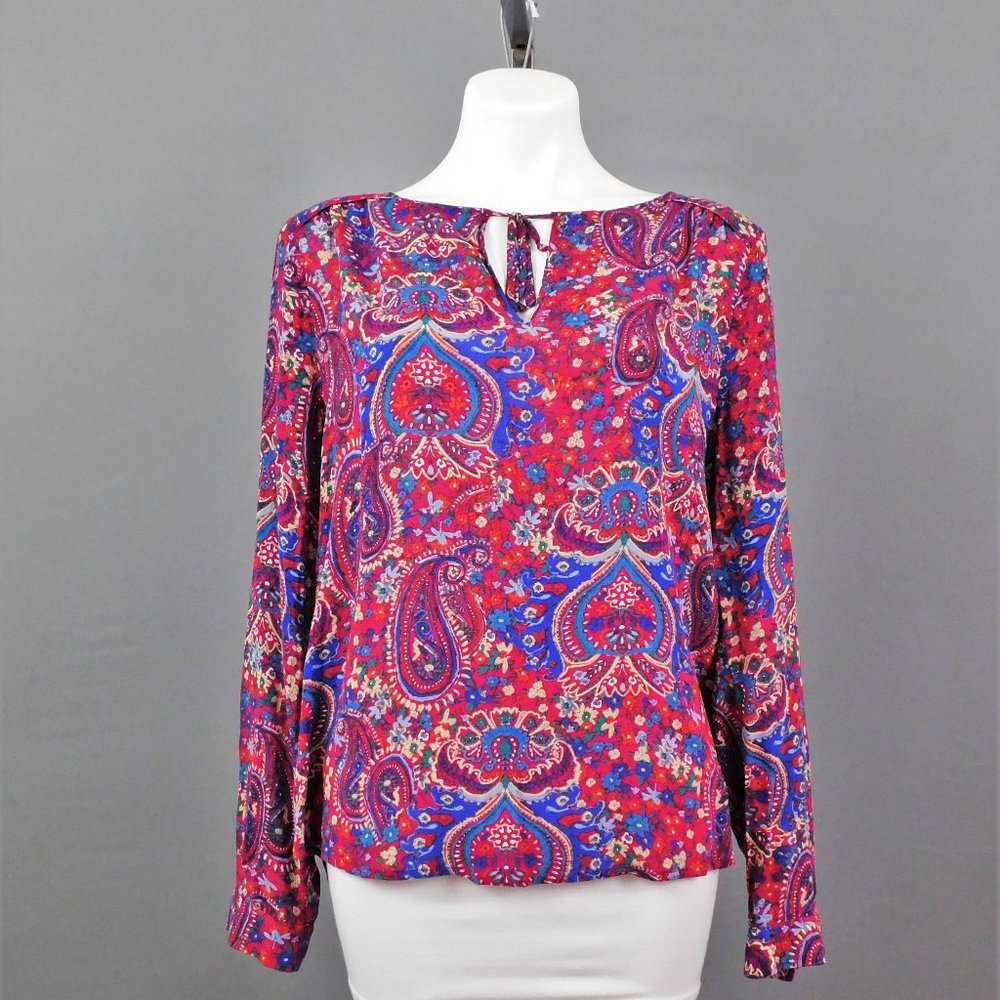Splendid Women Shirt Red Multicolor L